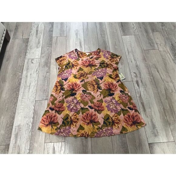 Terra & Sky Women’s Plus Size Swing Dress with Short Sleeves Size 2X - Picture 3 of 12